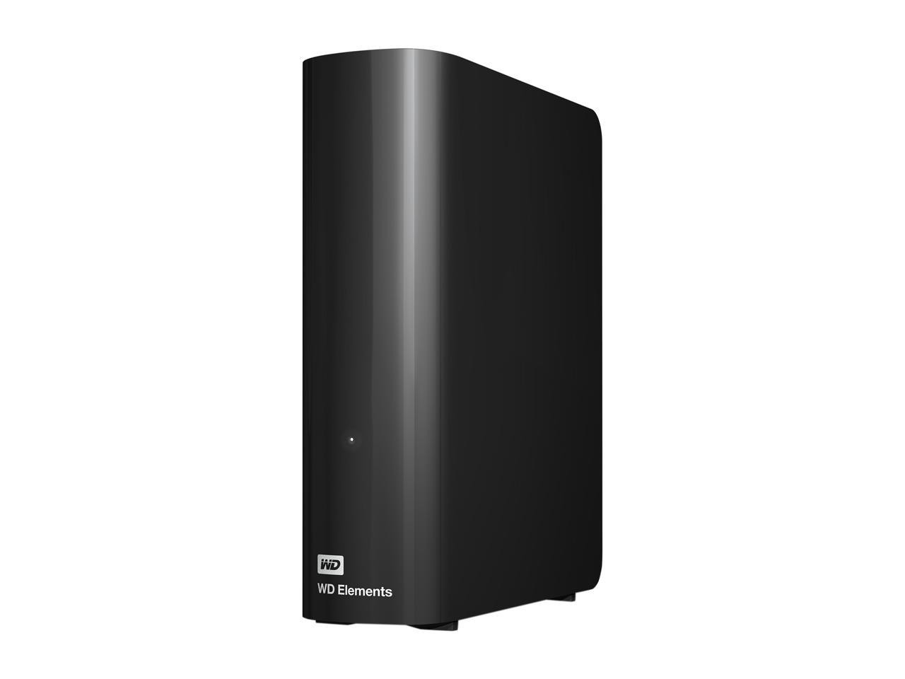 WD Elements 10 TB Hard Drive - External - Black (wdbwlg0100hbknesn)