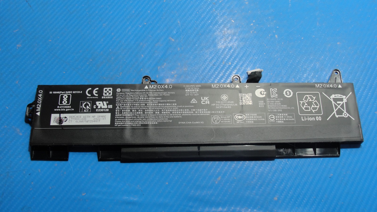 HP EliteBook 15.6” 850 G8 OEM Battery 11.55V 56Wh 4610mAh CC03XL L77991-005