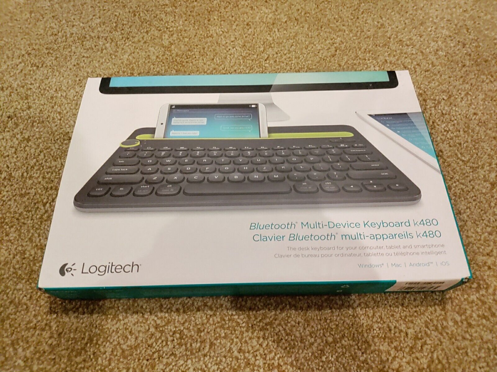 Logitech 920-006342 K480 Bluetooth Multi-Device Keyboard - Black