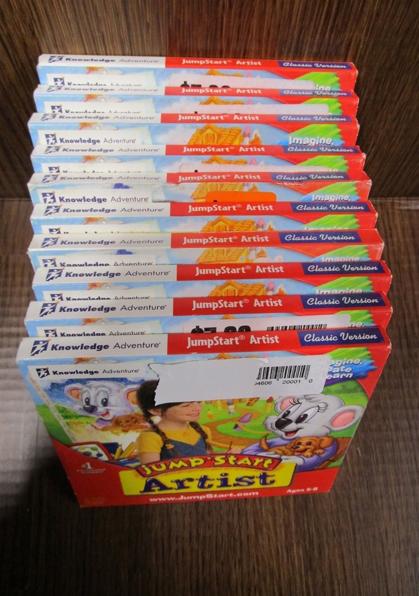 Software PC Wholesale Lot of 10 Jump Start Artist Classic NEW SEALED Jewel