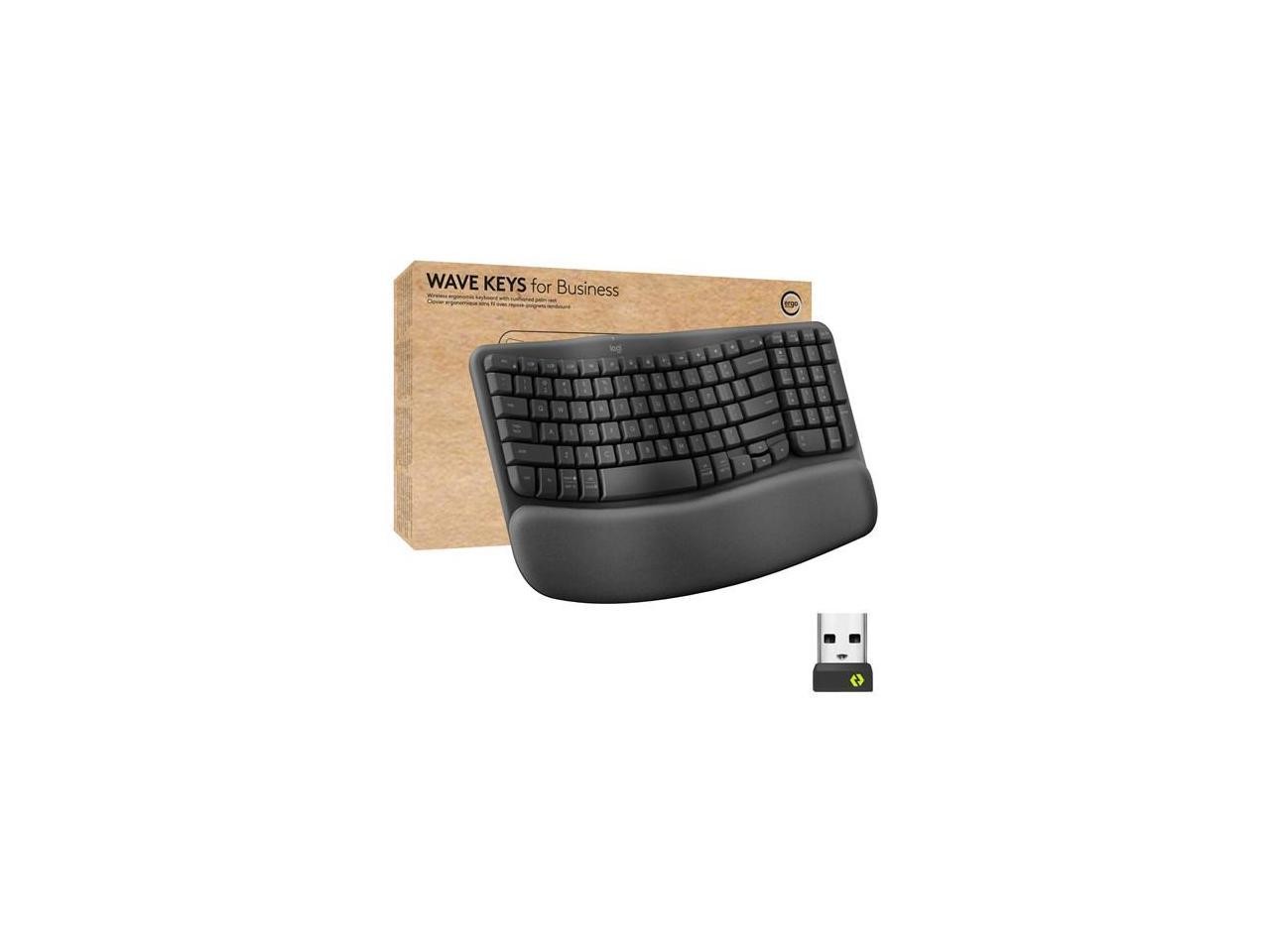Logitech WAVE KEYS FOR BUSINESS  GRAPHITE  BROWN BOX WAVE KEYS FOR BUSINESS  GRA