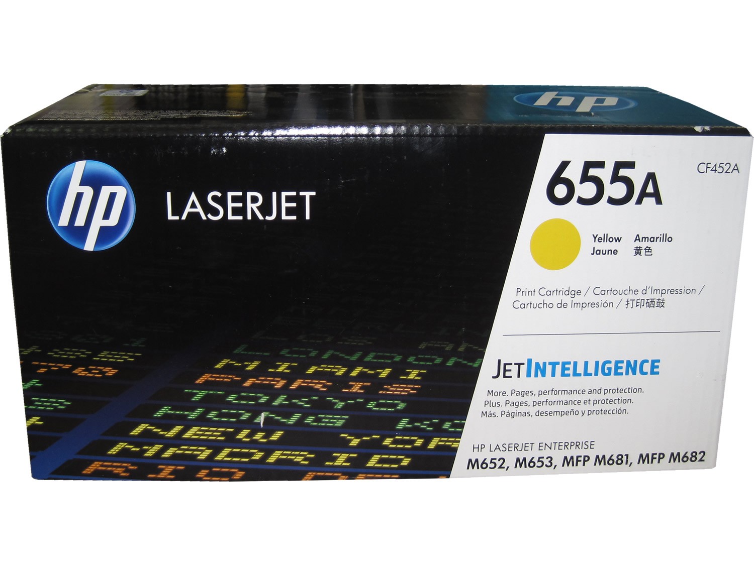 HP CF452A (655A) Yellow Toner Cartridge Genuine OEM Original