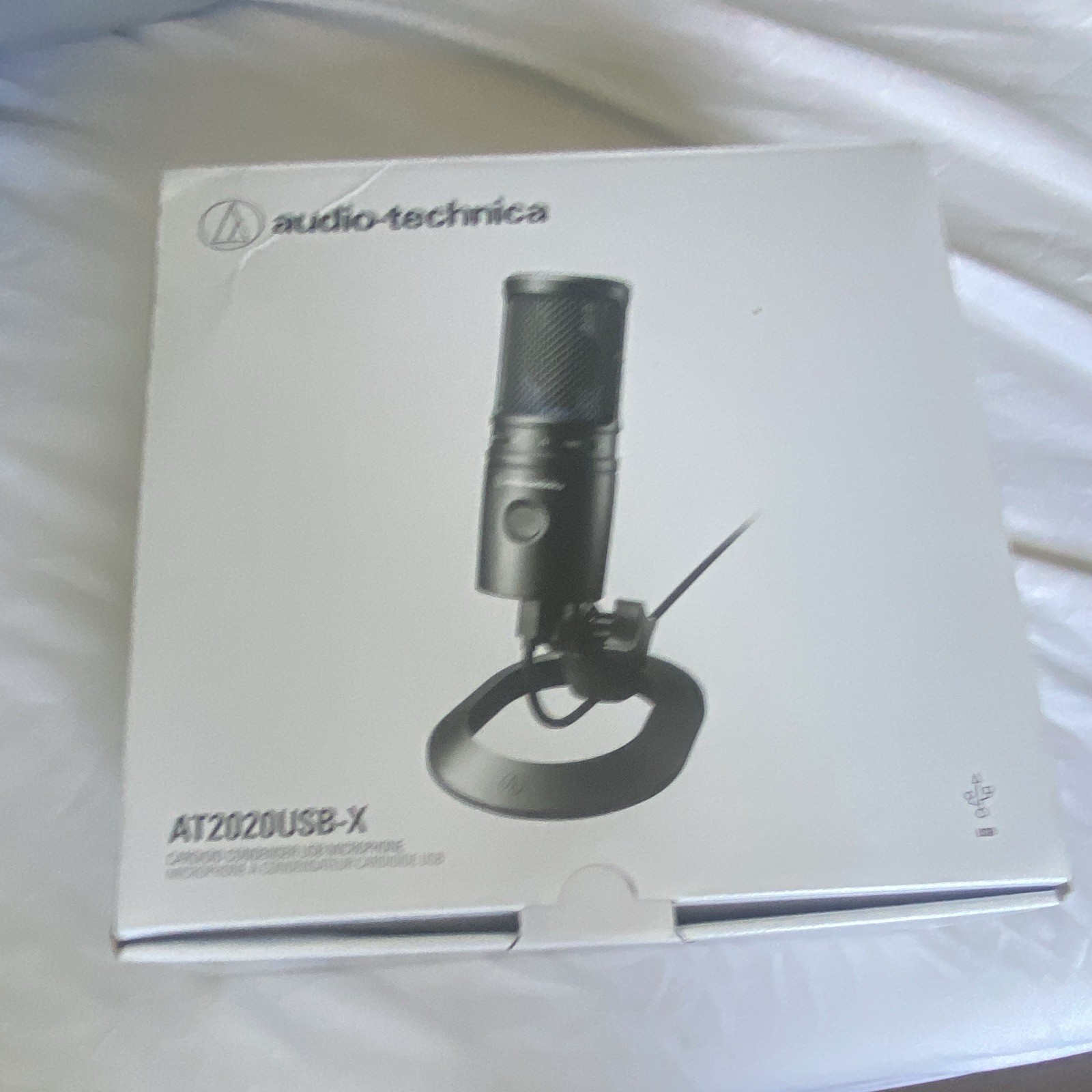 Audio-Technica AT2020USB-X USB Condenser Mic Cardioid Desk Stand, Black