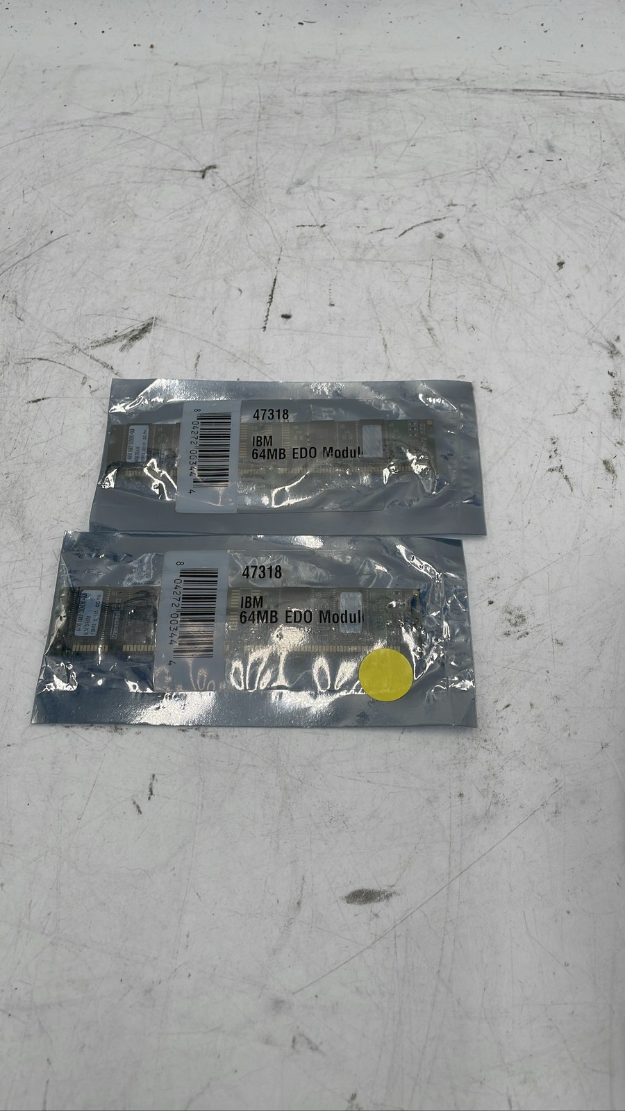 IBM 47318 64MB 168-Pin EDO DIMM RAM Memory Module Transcend Vintage Lot of 2 New