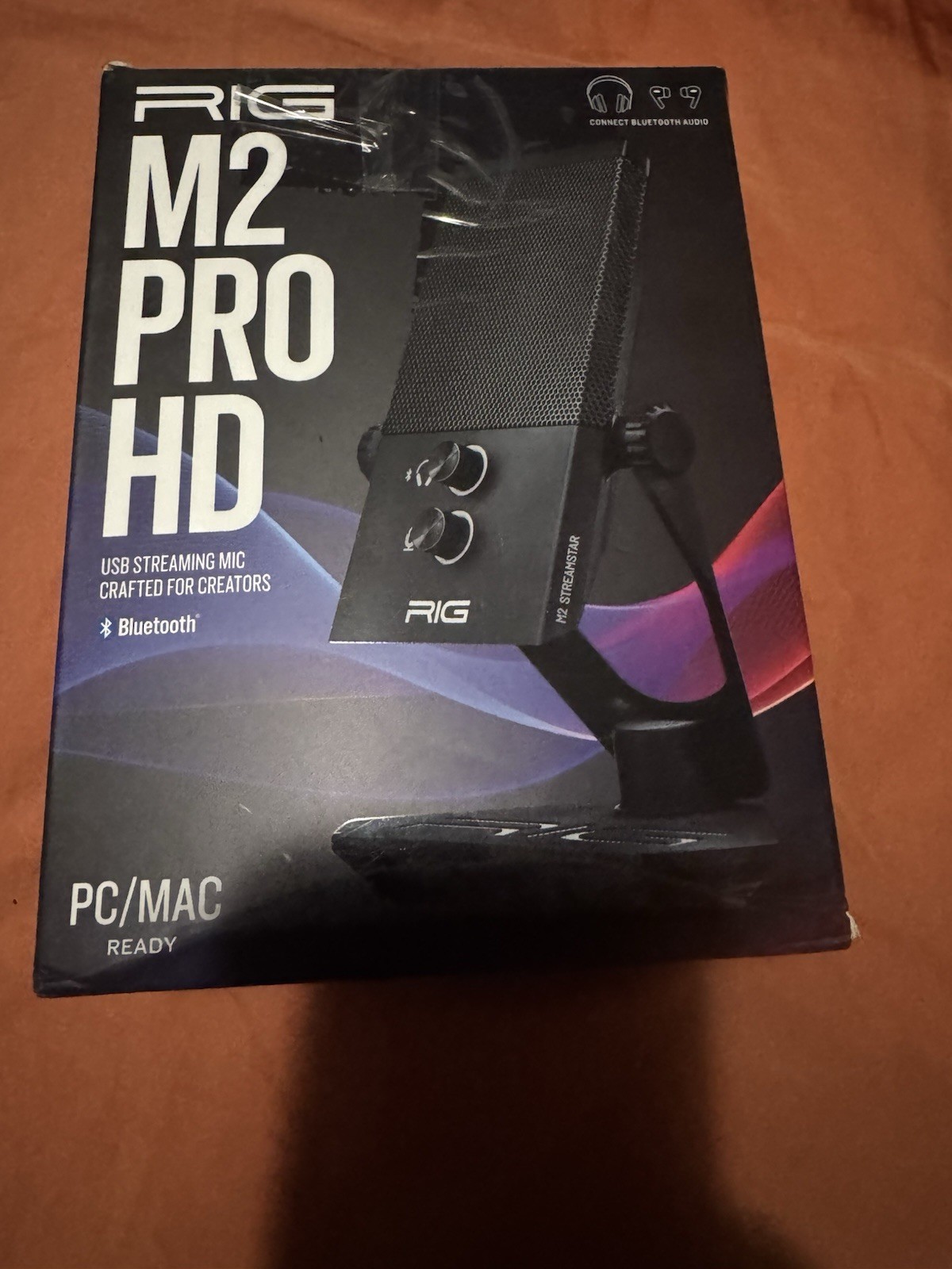 RIG M2 PRO HD USB Bluetooth Streaming Microphone Cardioid Freestanding Black