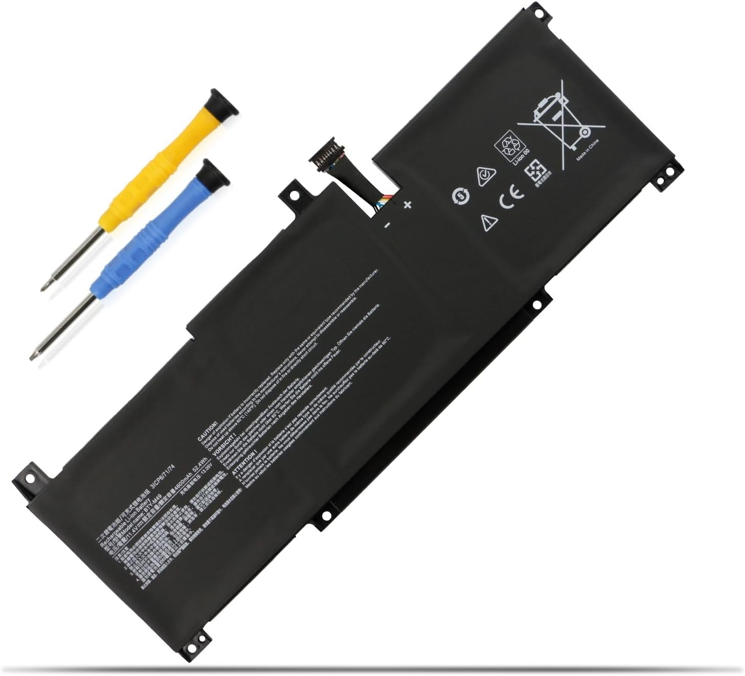BTY M49 52.4Wh Laptop Battery for MSI Modern 14 B10M B10RAS B10RASW B11SB MS