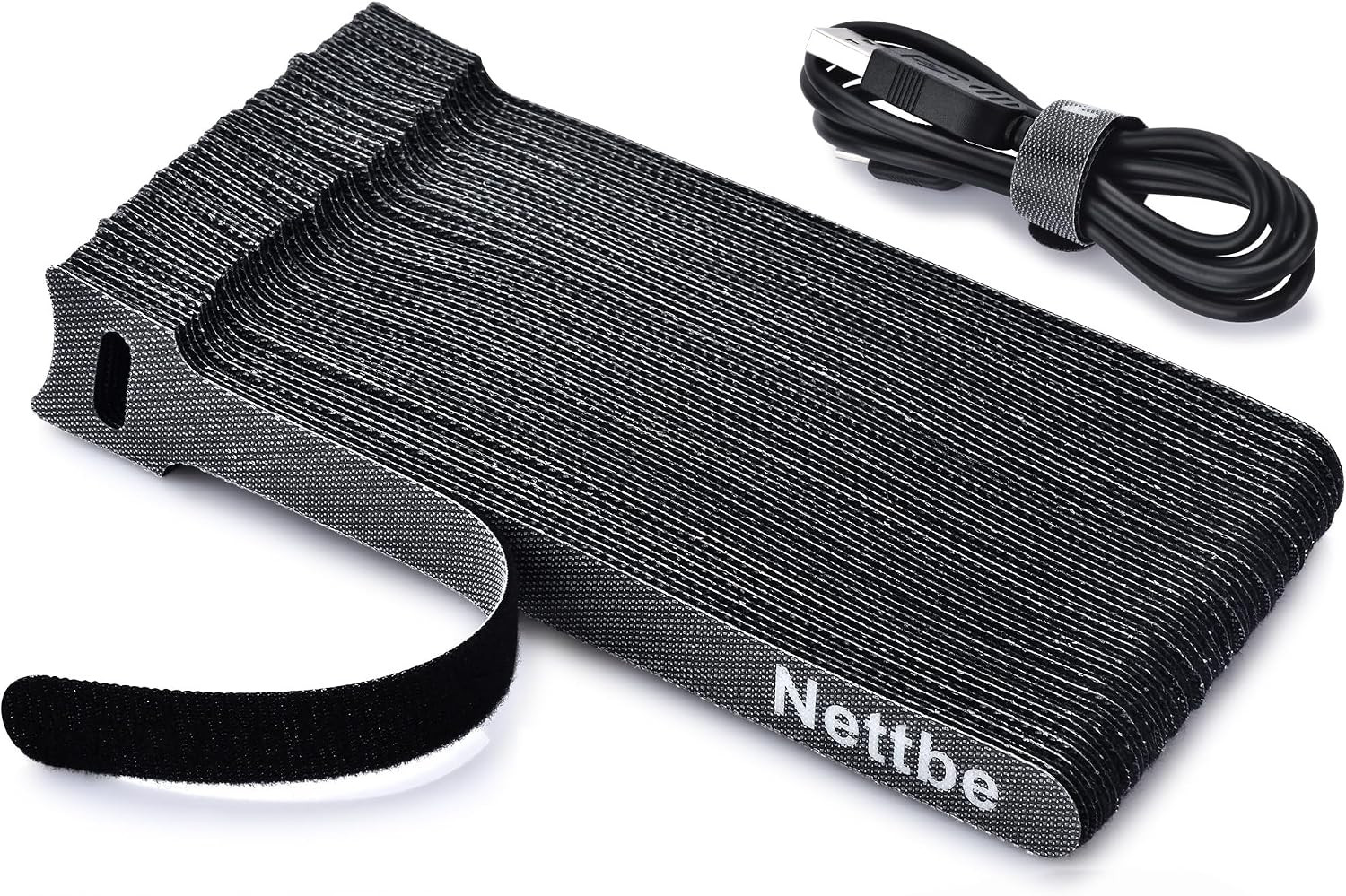 60 PCS 6 Inch Adjustable Cable Ties, Reusable Cord Management Straps