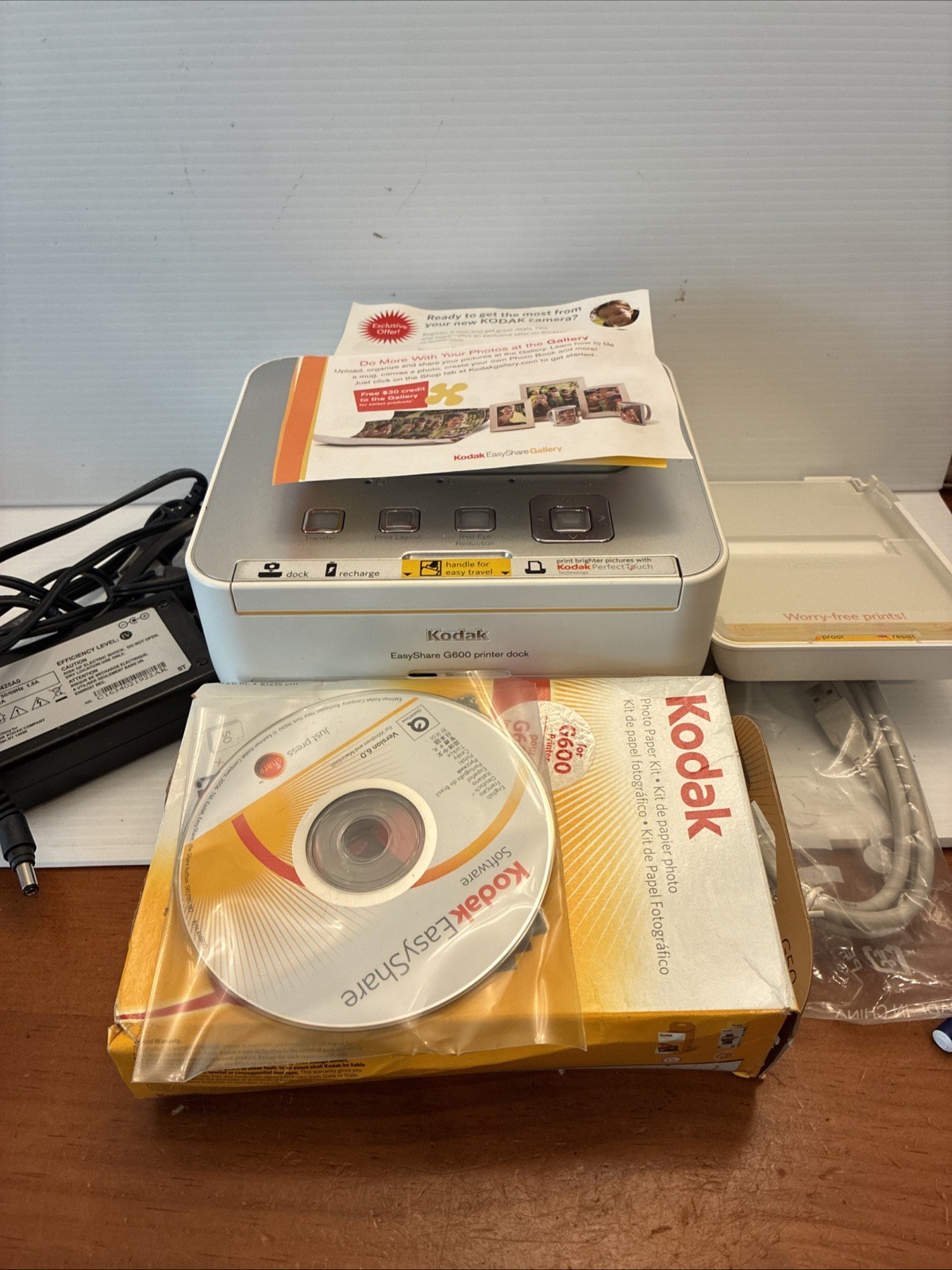 Kodak G600 Thermal Printer EasyShare Digital Photo Printer Dock