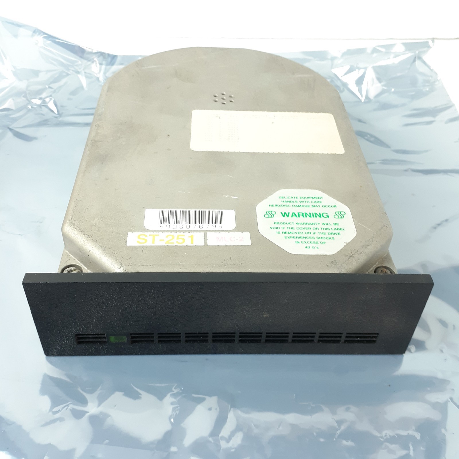 Vtg Seagate Model ST-251 52648-001 5.25" Half-Height HDD W/ Faceplate UNTESTED