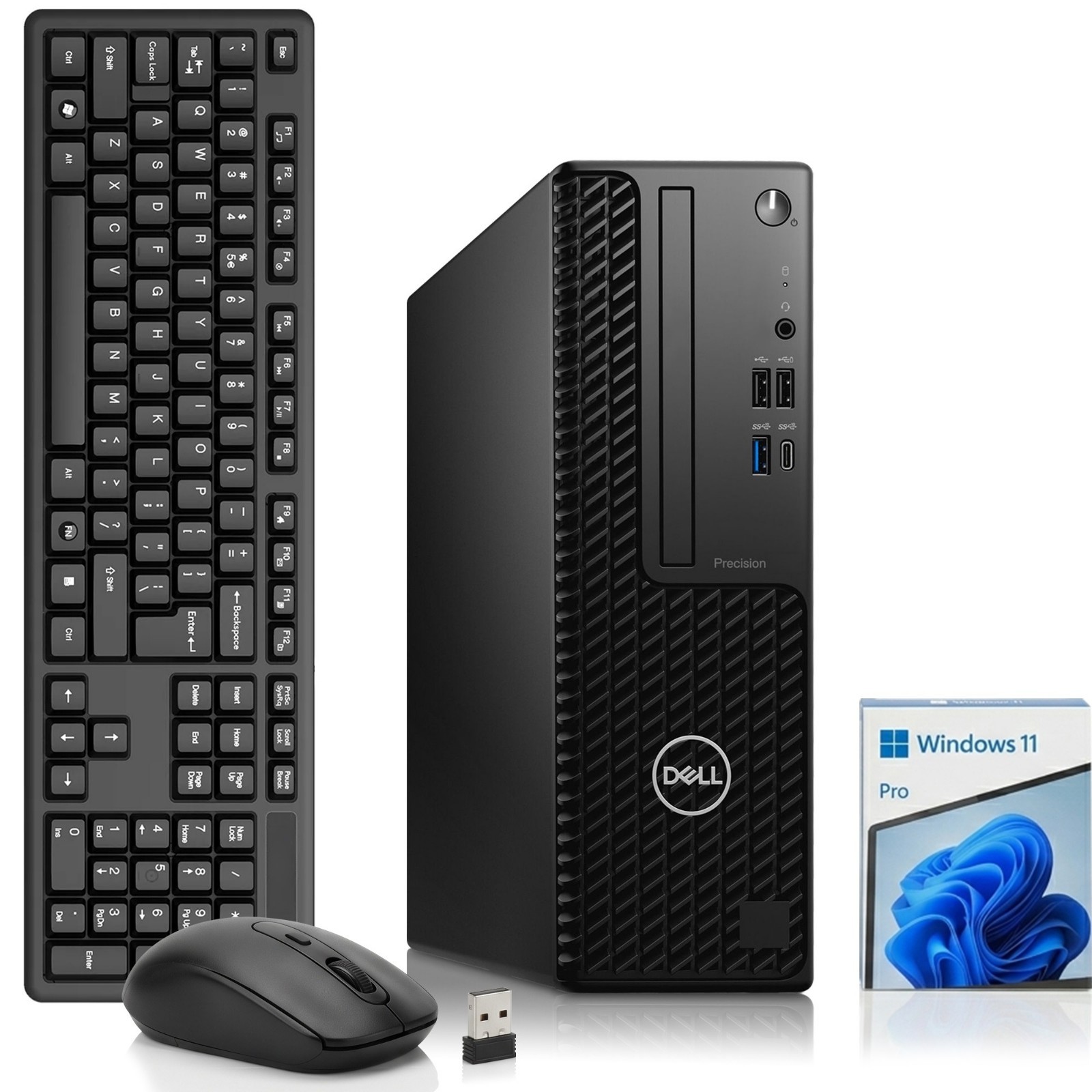 Dell 3440 Desktop PC i5-10th 16GB RAM 512GB SSD Wireless-KB&M Built-in Wi-Fi W11