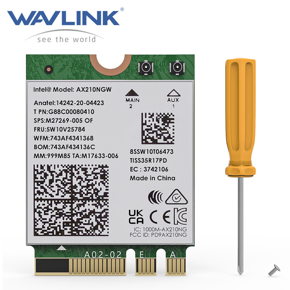 M.2 WiFi 7 Card Intel BE200 AX210 WiFi 6E Card Wireless Laptop Bluetooth 5.4