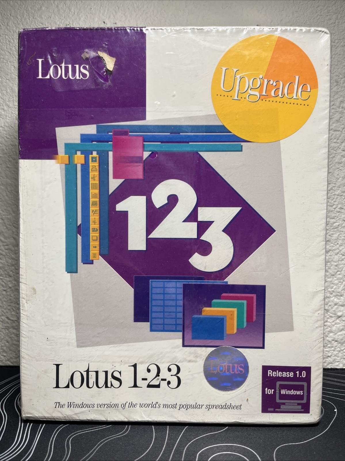 Vintage Lotus 123 Release 1.0A Computer Software 5.25" Floppy Disks for Windows