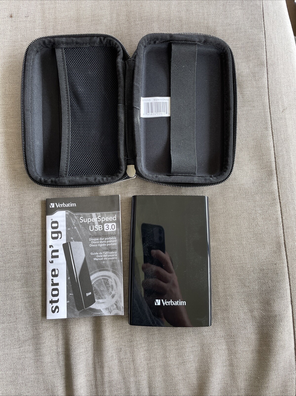 Verbatim 53023 External Hard Drive 1TB USB3.0 SH2206 SNG500GB Used (165)