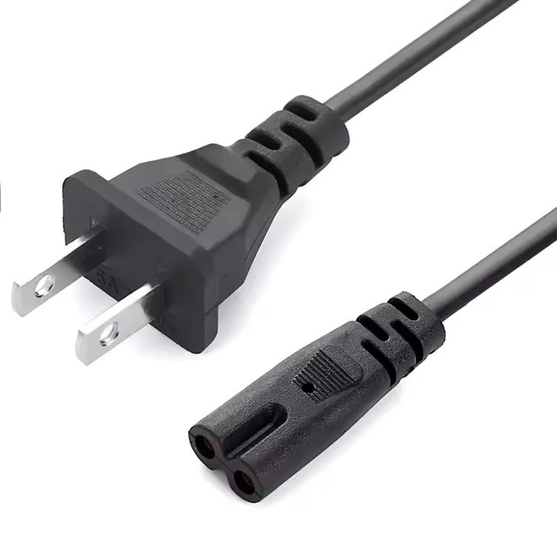 AC Power Cord,2 Prong Power Cord 5FT Standard 2-Slot Replacement PS5 4 3 2 US