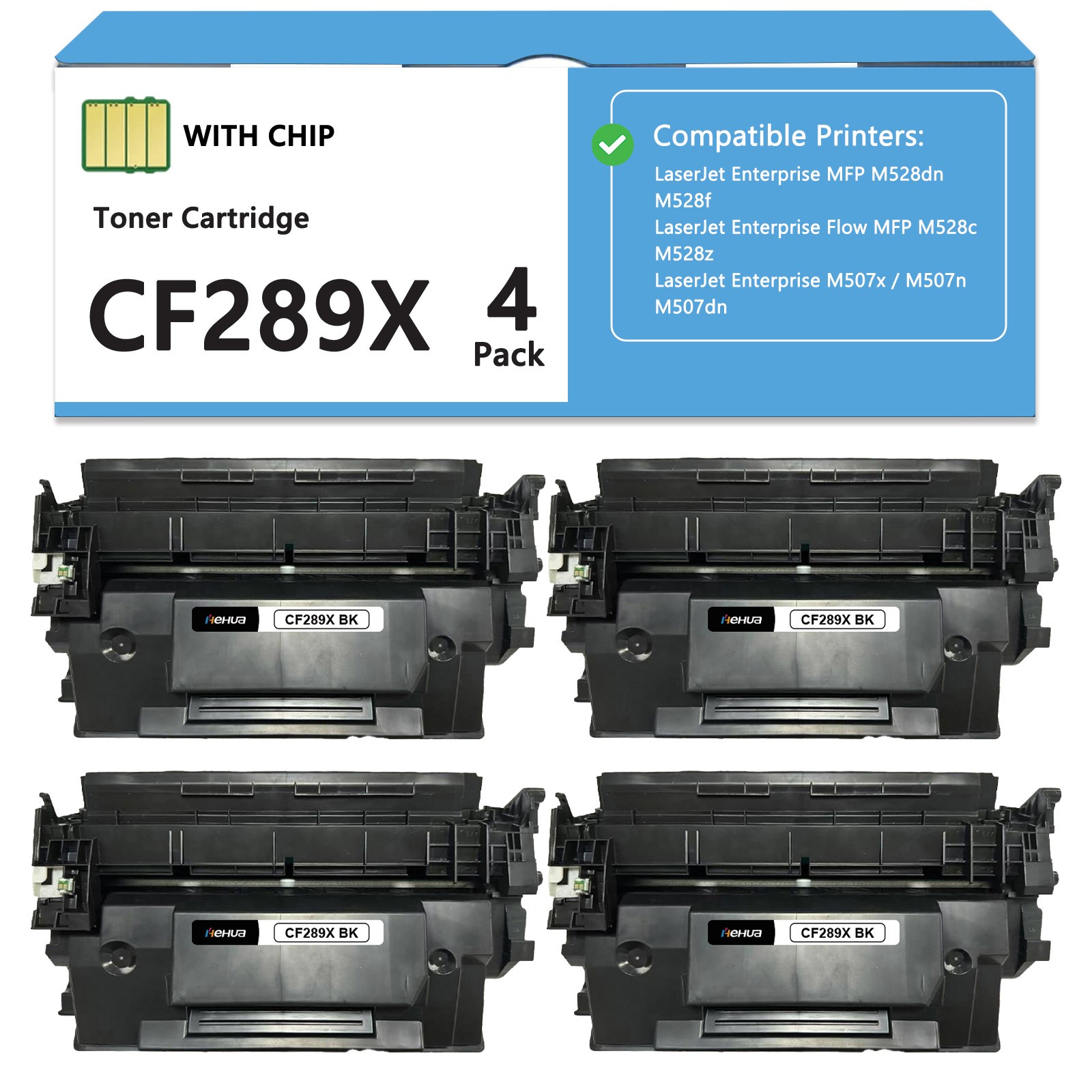CF289X 89X Toner Cartridge Compatible for HP MFP M528dn M528f M507 [With Chip]