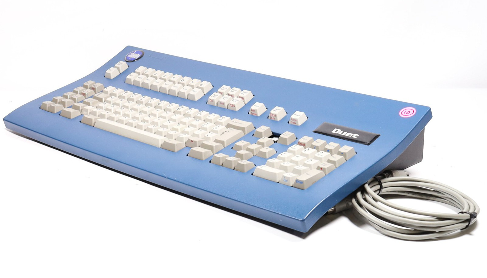 TESTED Vintage Chyron Duet Mechanical Keyboard & CABLE *READ* #10
