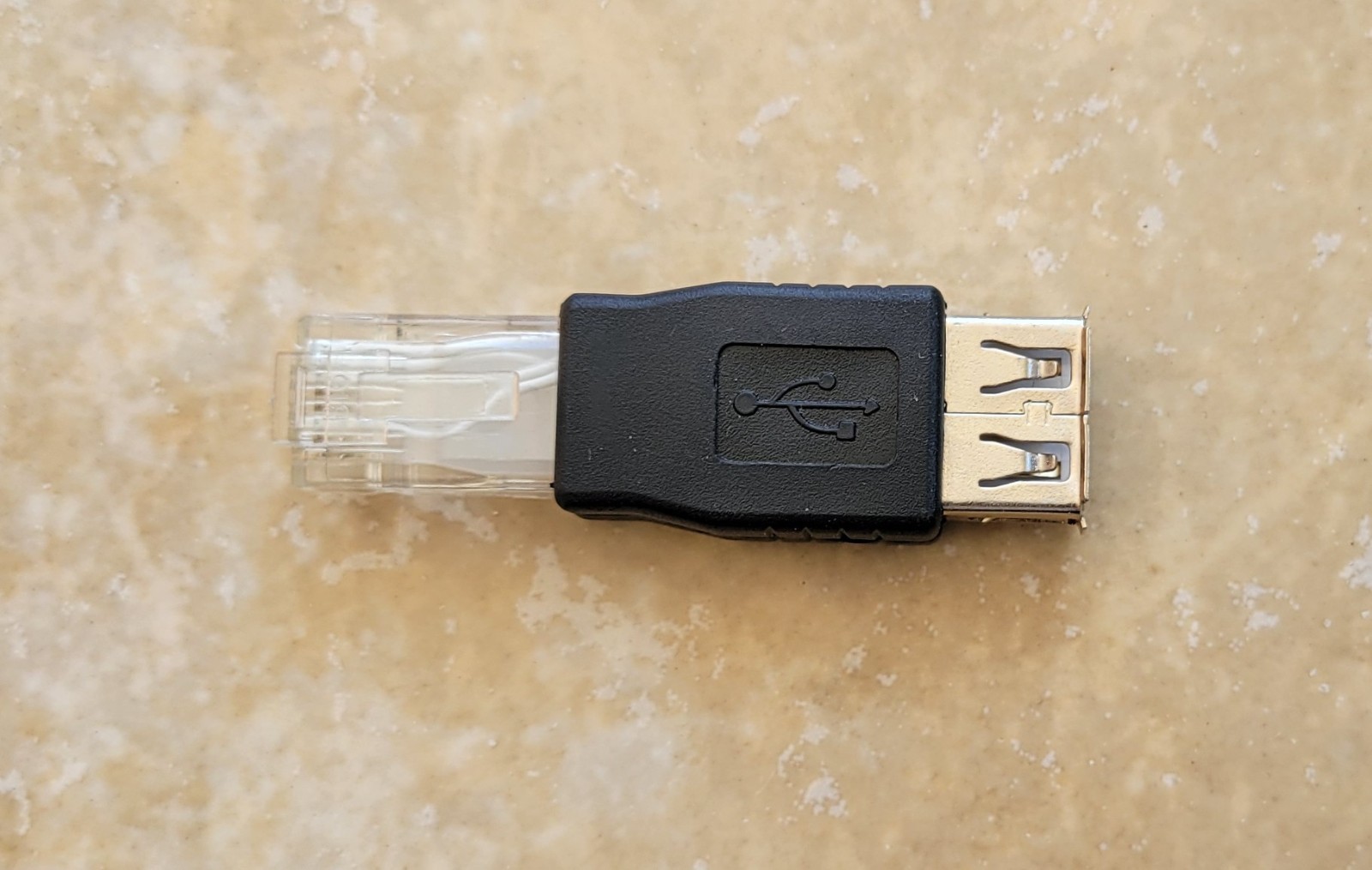 USB A Female to RJ-45 Male Adapter