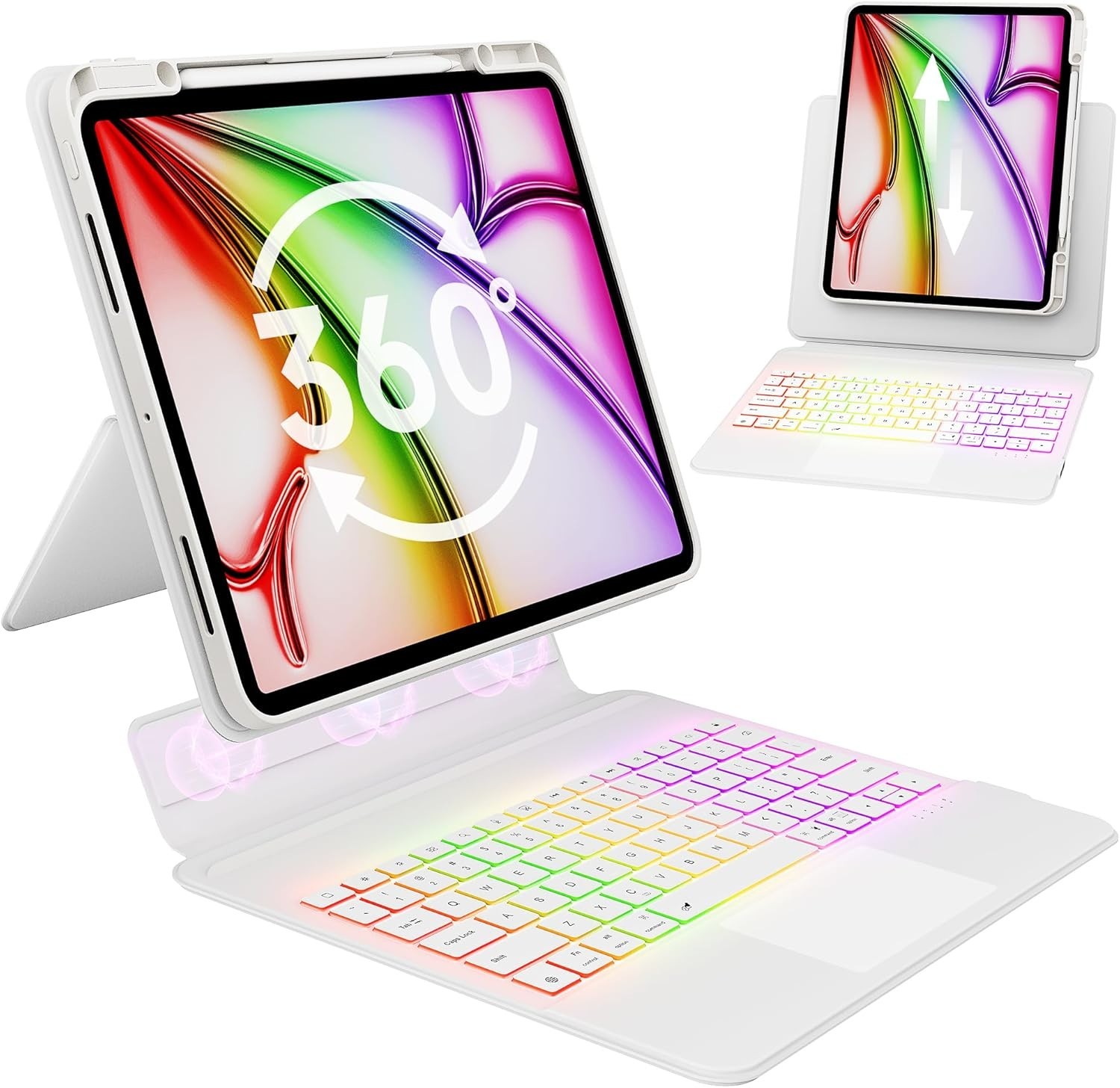 SplitFolio Detachable for 2024 iPad Pro 13-in.(M4) Keyboard Case with Kickstand,