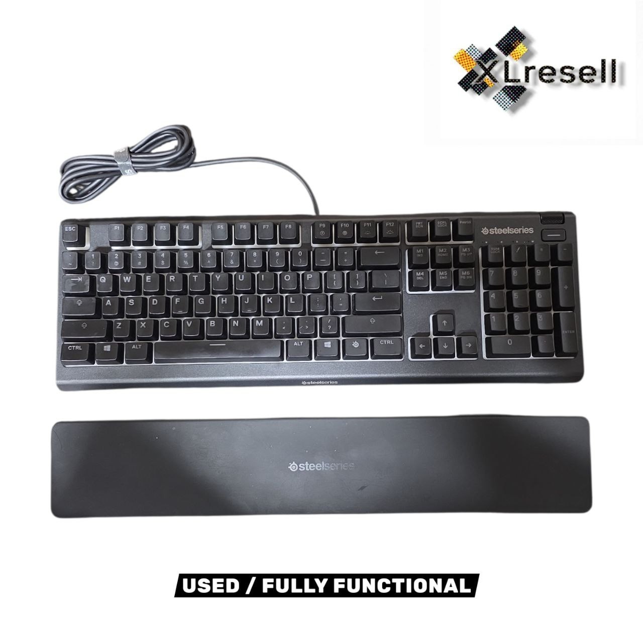 SteelSeries Apex 3 Full Size Wired Membrane Whisper Quiet Switch Gaming Keyboard