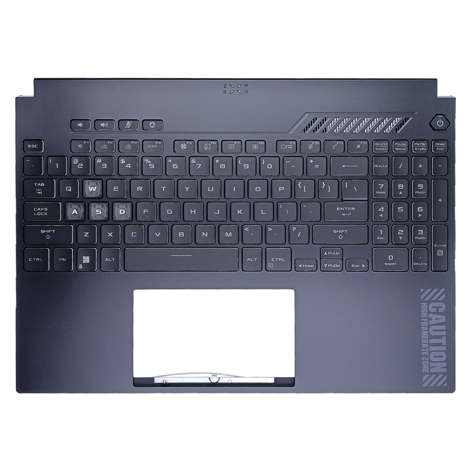 FOR Asus 90NR0EE5-R31US0 Laptop Palmrest Keyboard LED RGB US black