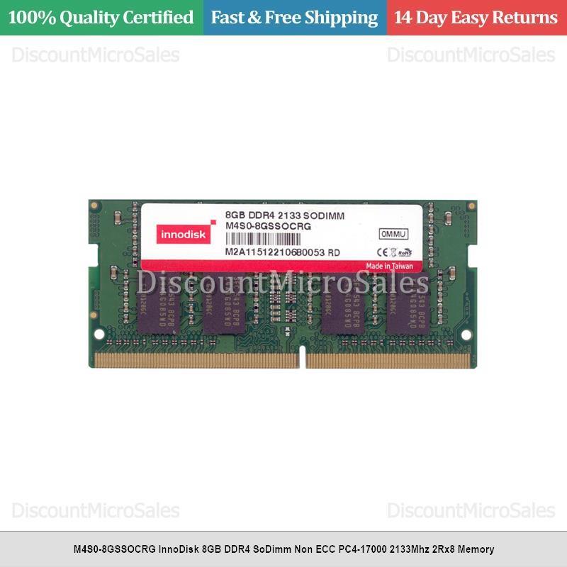 M4S0-8GSSOCRG InnoDisk 8GB DDR4 SoDimm Non ECC PC4-17000 2133Mhz 2Rx8 Memory