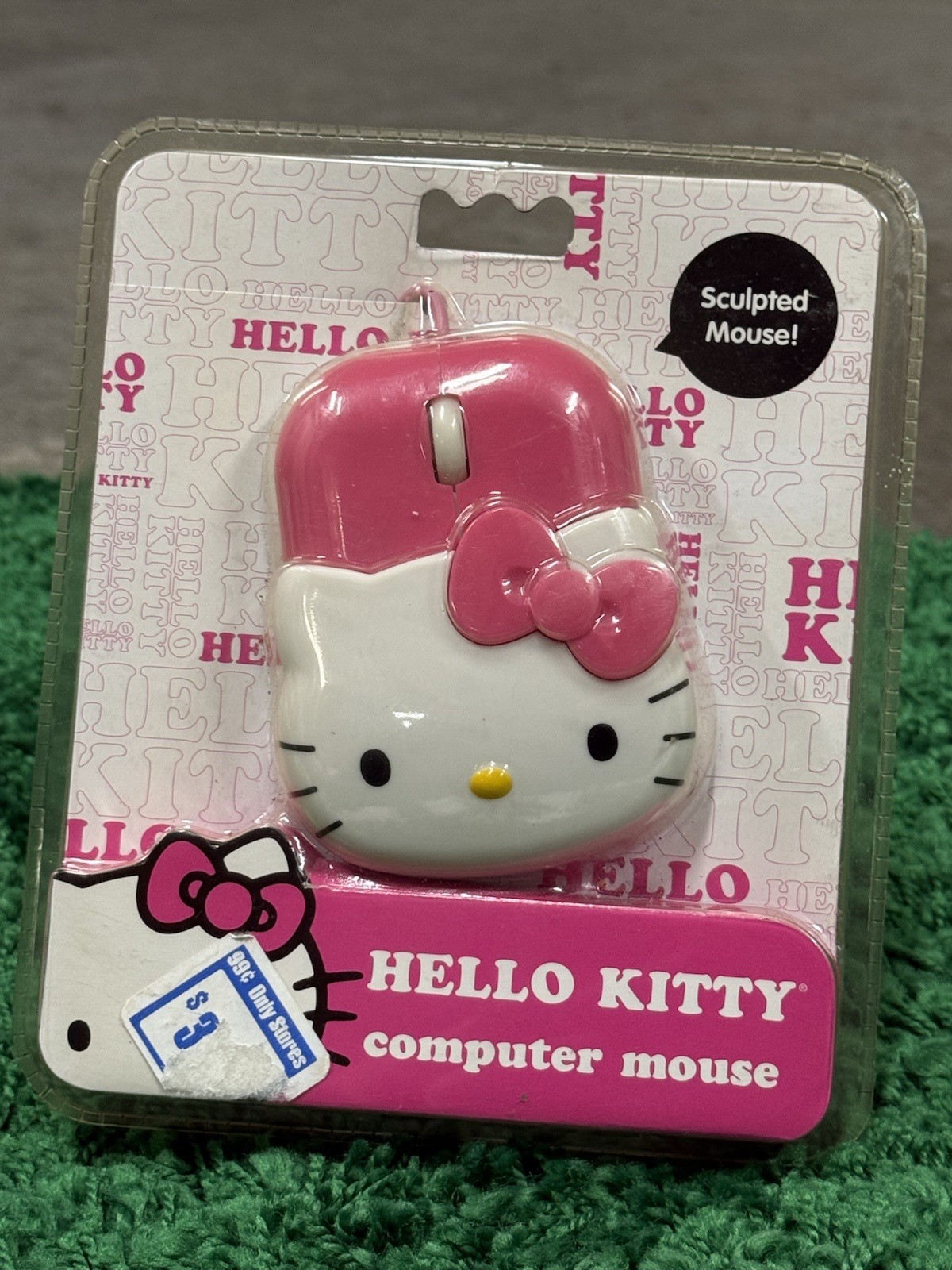 RARE Hello Kitty Computer Mouse USB Y2K