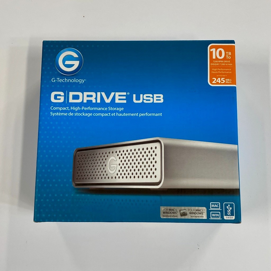 G-Technology 10TB G-DRIVE USB-C 3.1 Desktop External Hard Drive