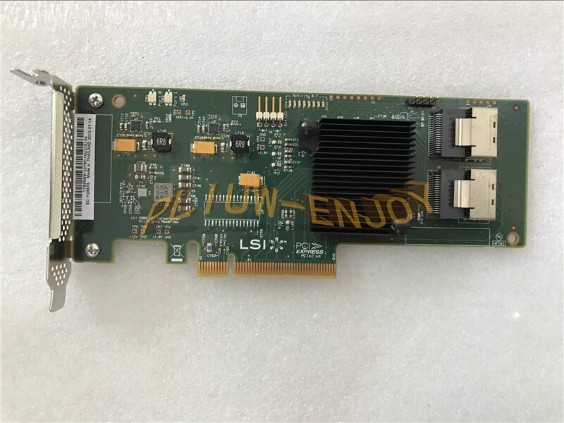 1PCS Used LSI Logic SAS9201-8i 6GB PCIe Express 2.0 RAID Card 45W9122