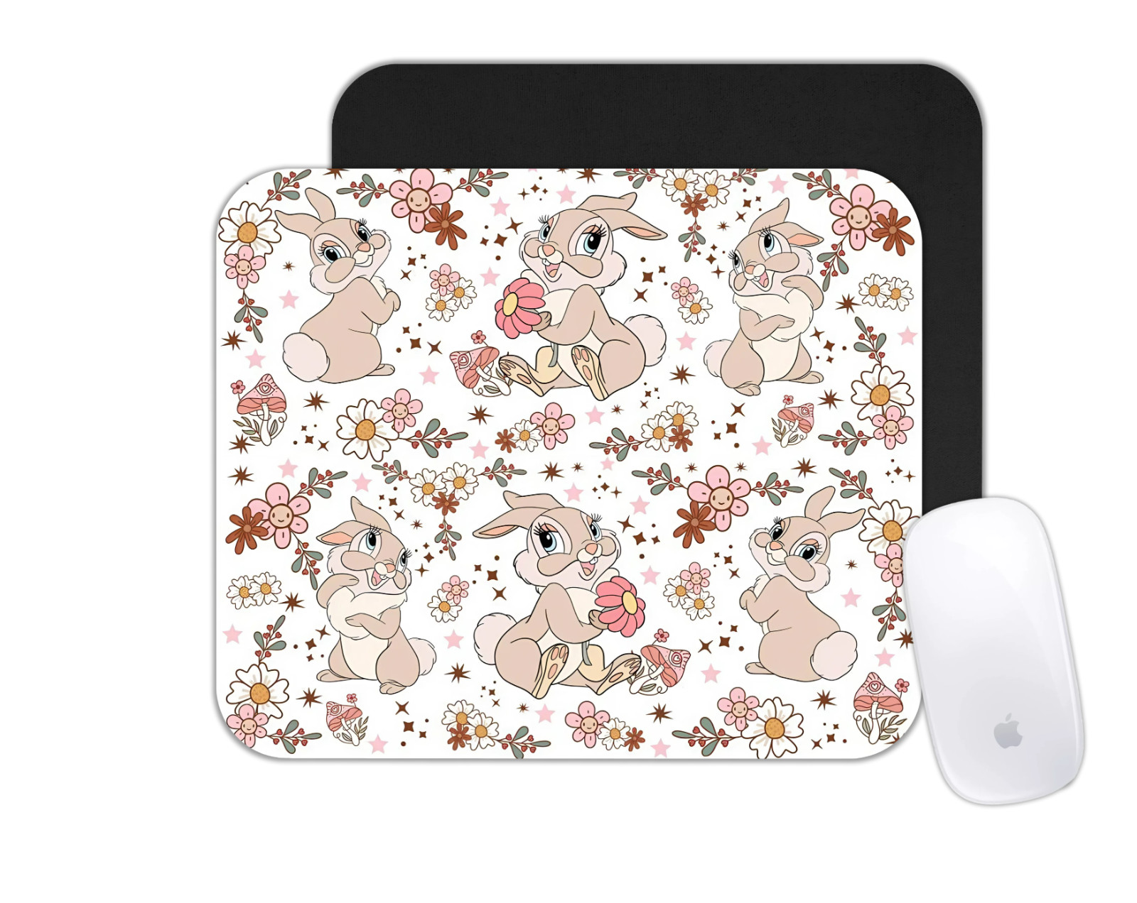 Mouse Pad - Office Desk Mat Bambi Thumper Bunny Rabbit