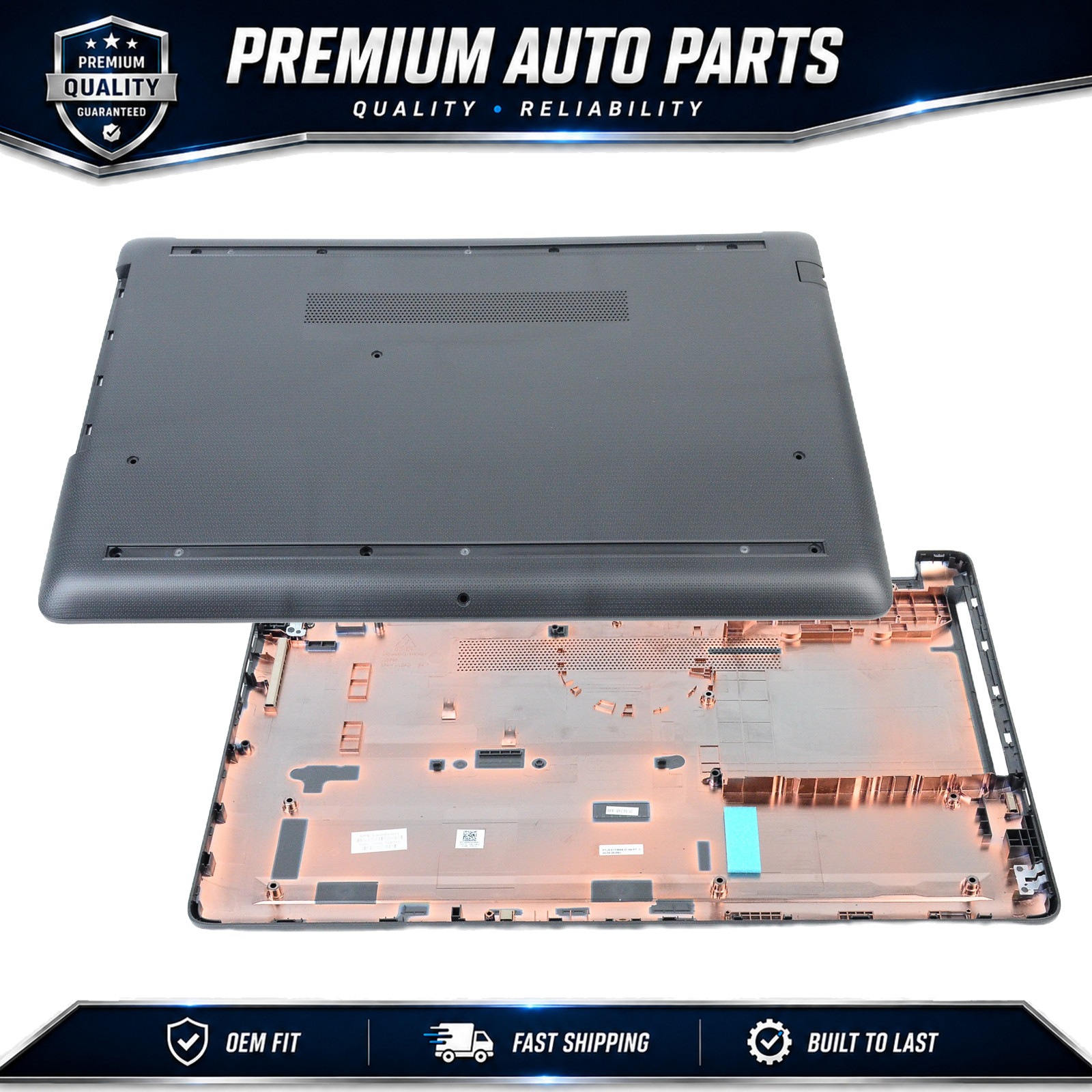 Laptop Bottom Case Cover Gray for HP 15-DA 15-DB 15T-DA 15T-DB with DVD Opening