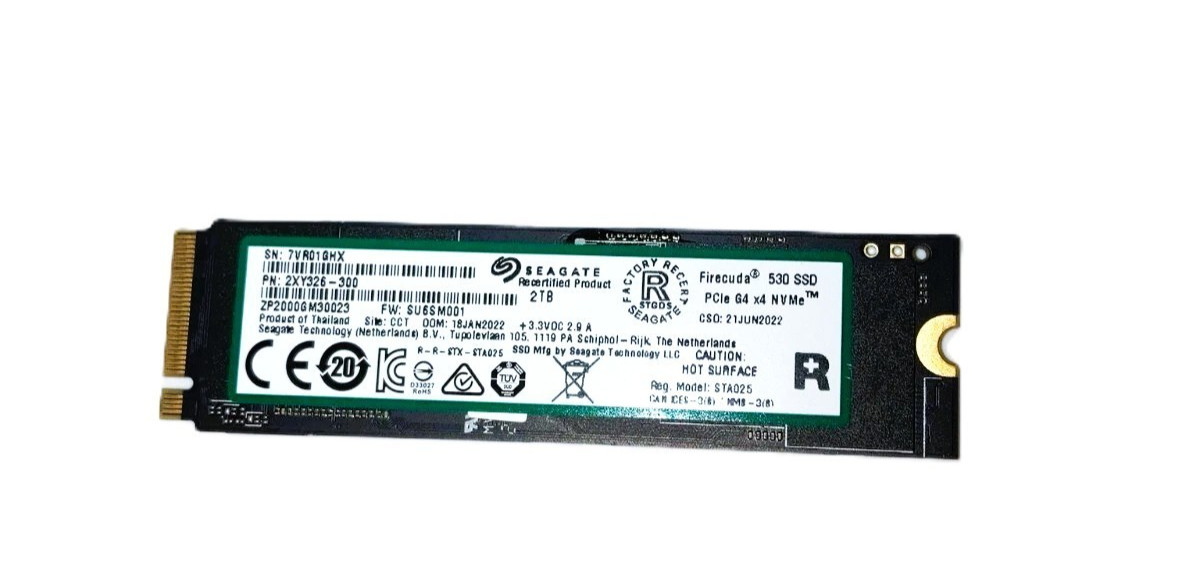 Seagate FireCuda 530 2TB Internal Solid State Drive M.2 PCIe Gen ZP2000GM30023