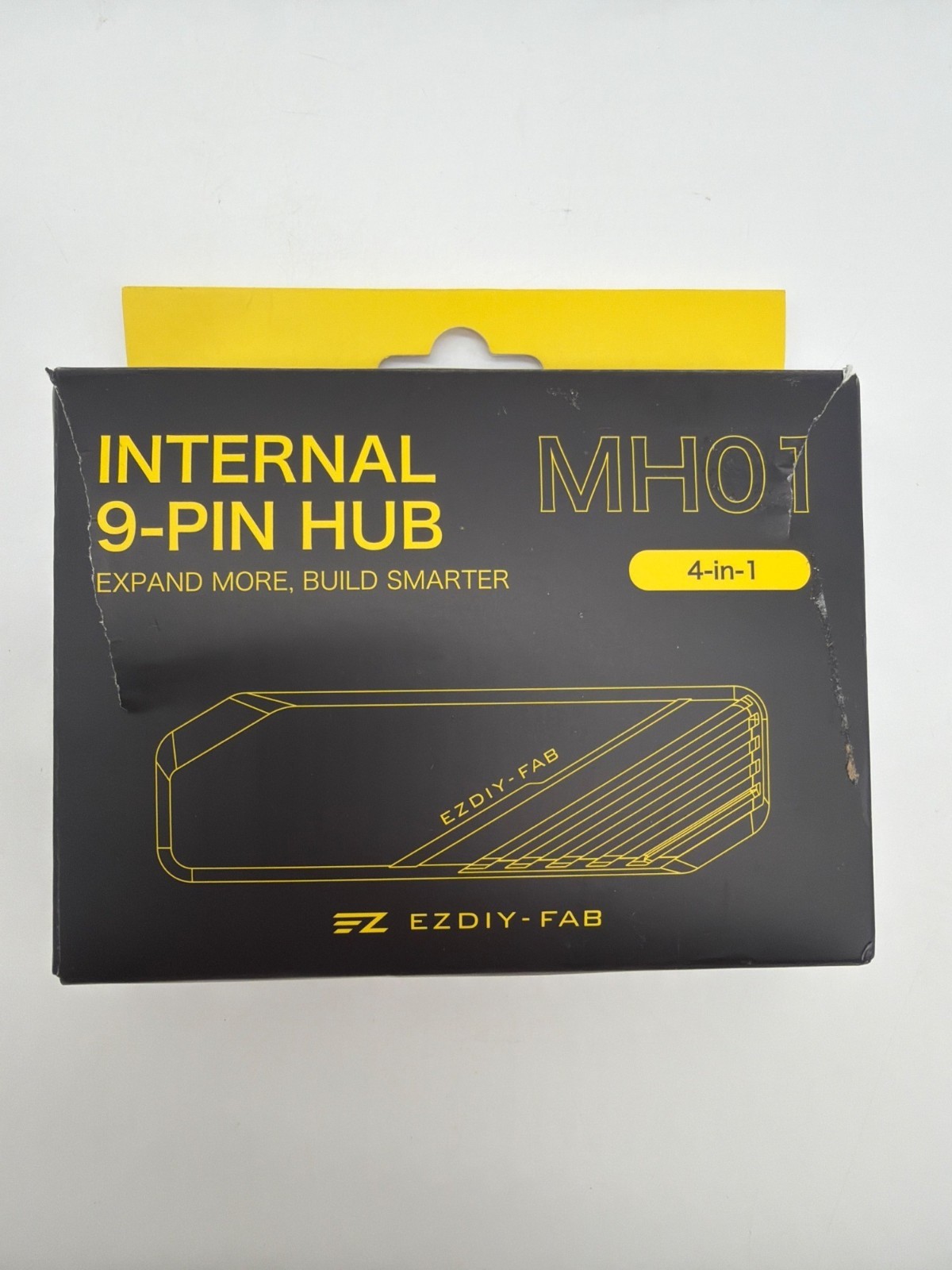 Internal 9-Pin USB 2.0 Hub MH01 By EZDIY-FAB With 4-In-1 Expansion Ports Compact