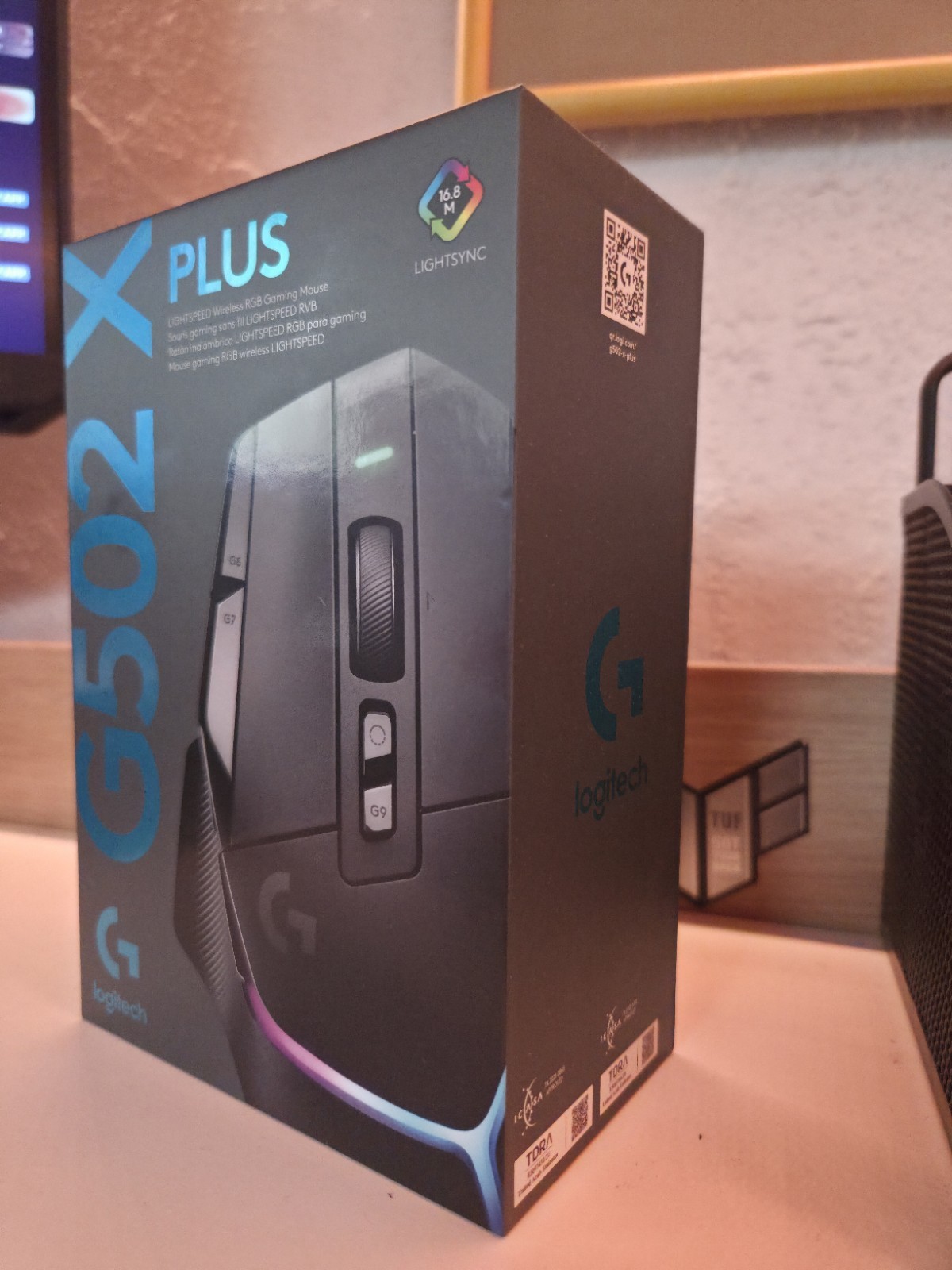 Logitech G502 X Plus Wireless Gaming Mouse Black LIGHTSYNC RGB 25600 DPI 13-Key