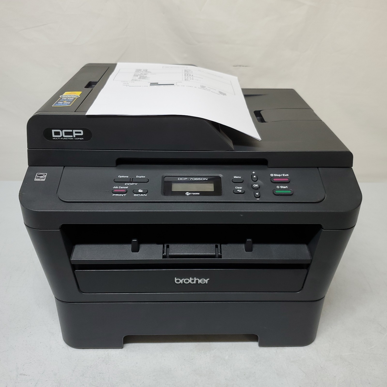 Brother DCP-7065DN Monochrome Laser Printer 9K Page Count W/Toner All-In-One
