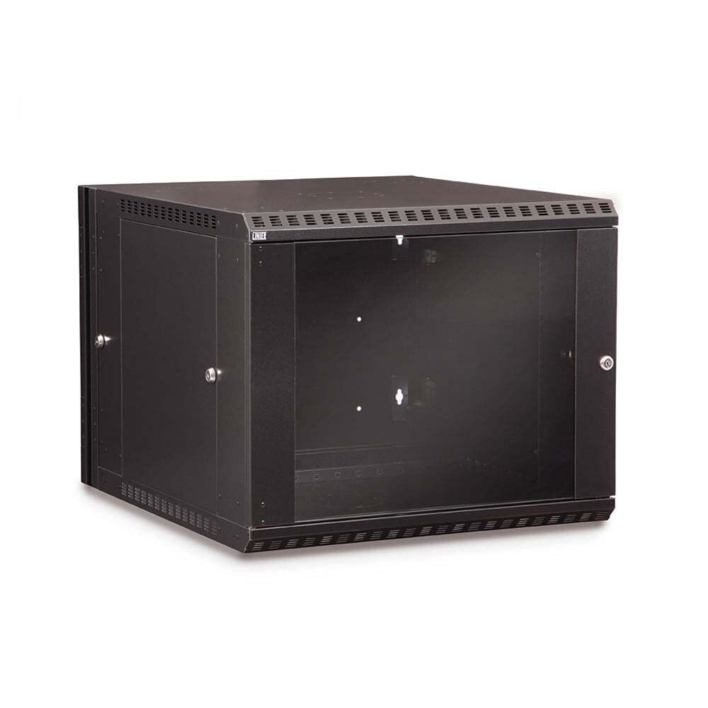 9U LINIER Swng Out Wall Mount Enclosed Cabinet Rack Kendall Howard 3130-3-001-09