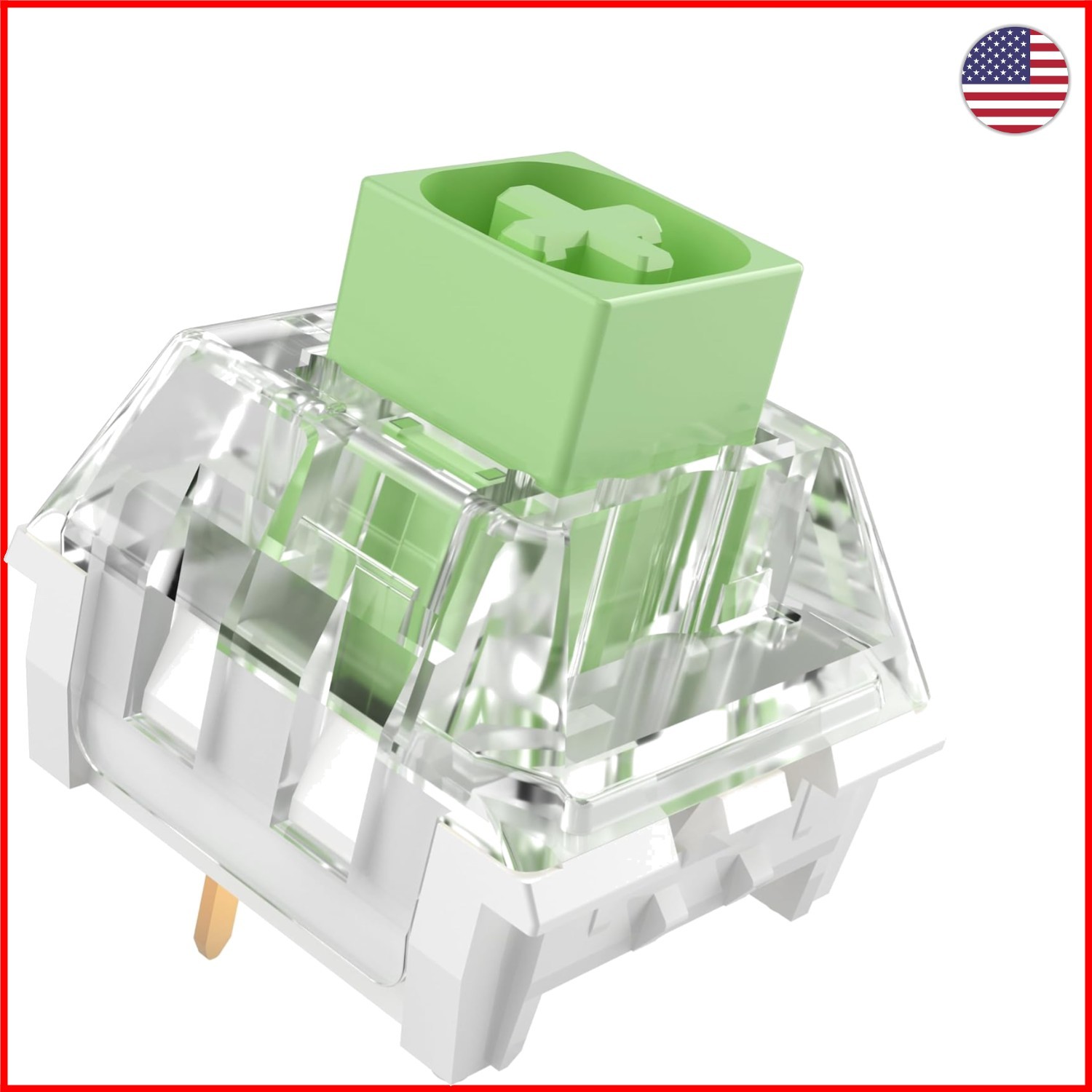 Box Jade Clicky Switches - 36pcs for Speed Typing & Gaming - Dustproof Design