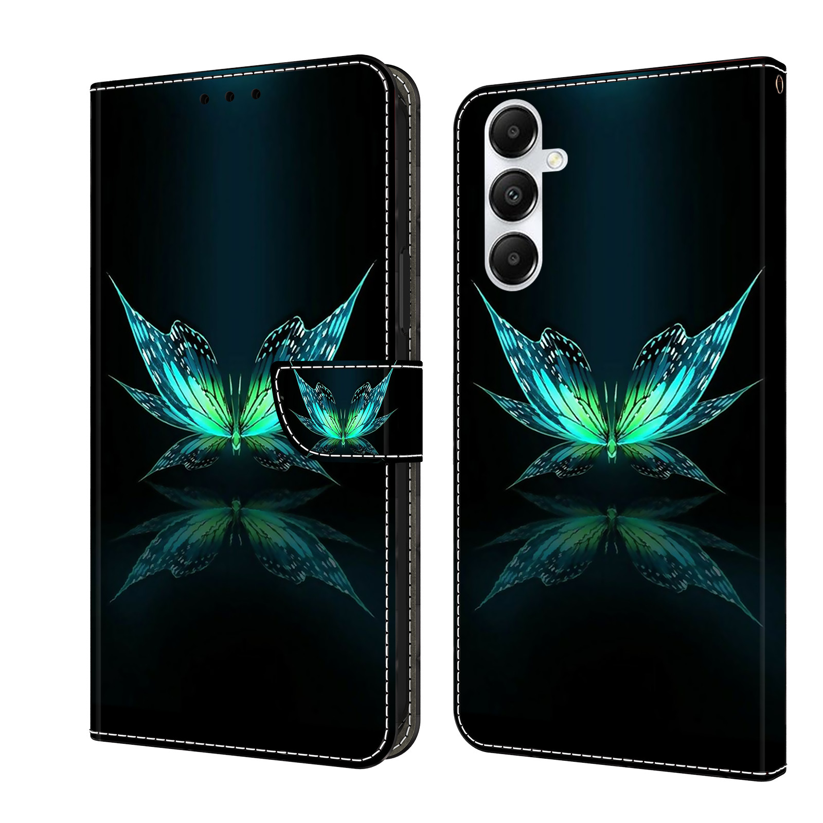 Luxury Butterfly Flower Wallet Cover Case For S25 Ultra S24 FE A16 A36 Xcover 7
