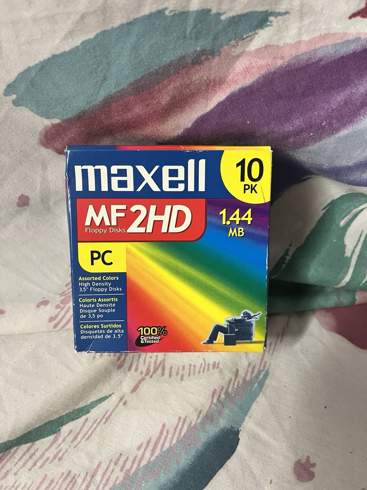 Maxell 9 Count Color MF 2HD 1.44 MB PC 3.5 Inch High Density Floppy Disks