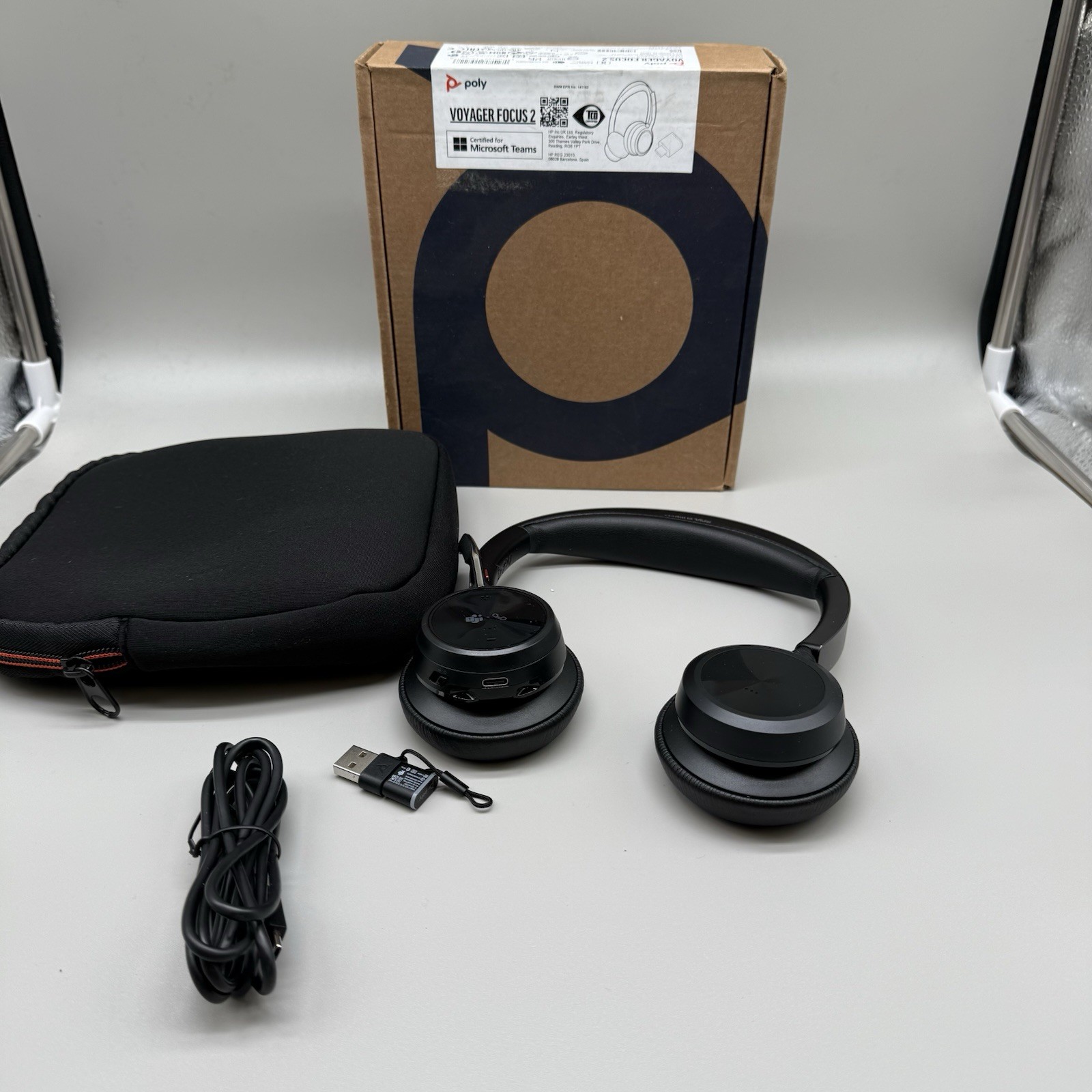 Poly Voyager Focus 2 UC Stereo Bluetooth Headset (Microsoft Teams Certified)
