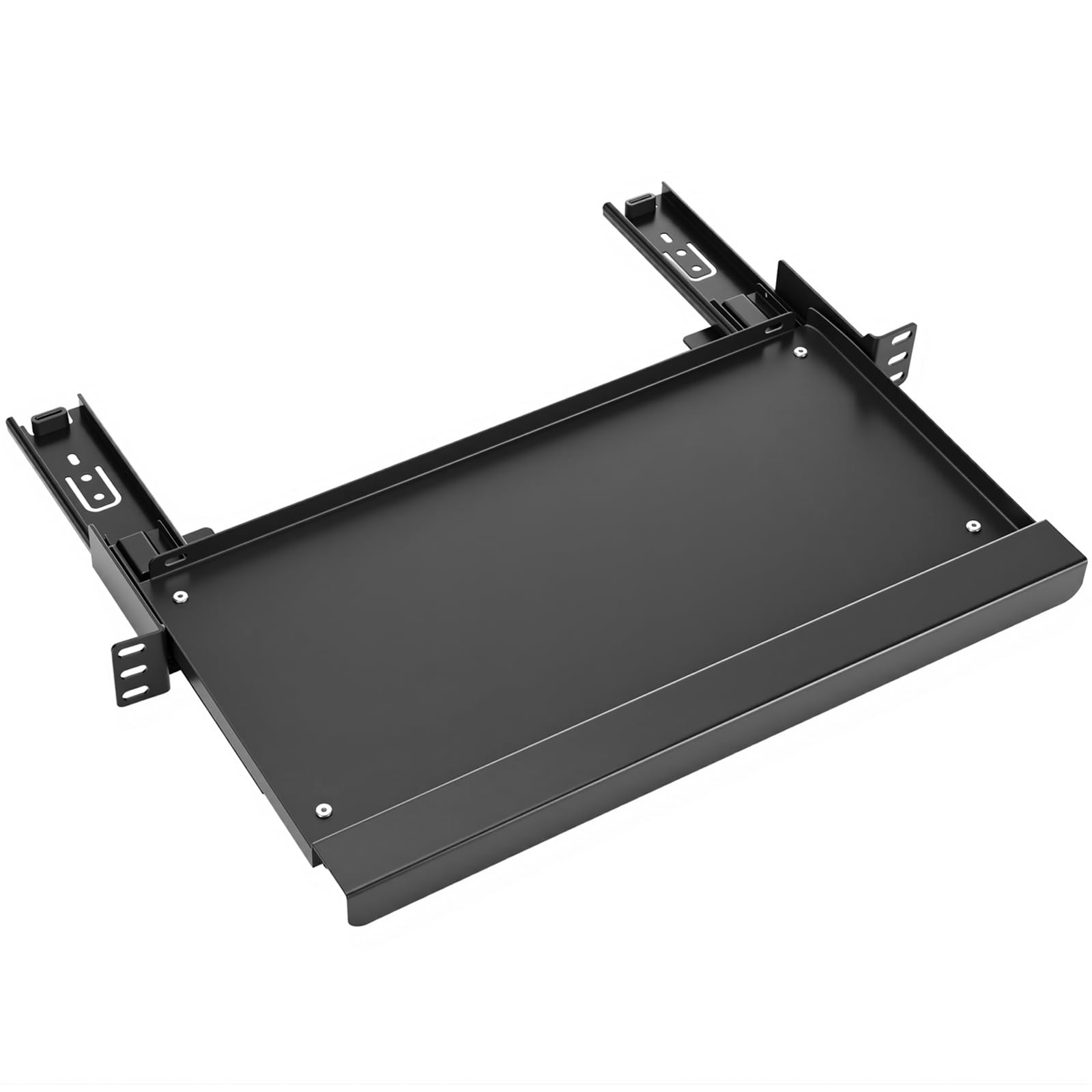 AceOrbit 1U Keyboard Tray 8" Deep, Universal 19" Rack Mount Black