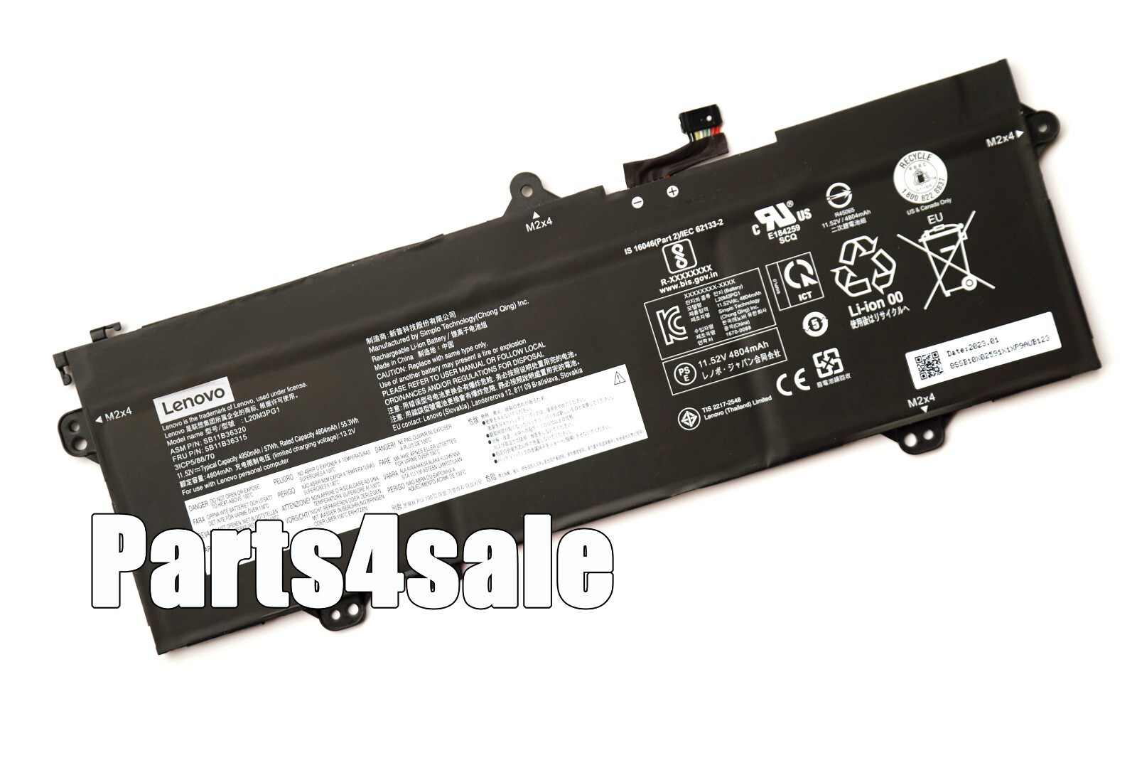 Genuine L20L3PG1 L20M3PG1 L20D3PG1 Battery for Lenovo Vilboz14 14W 2nd Gen 2021