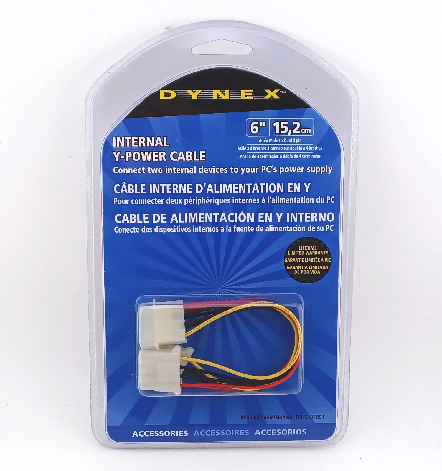 DYNEX INTERNAL Y-POWER CABLE 6" 15.2cm DX C101891