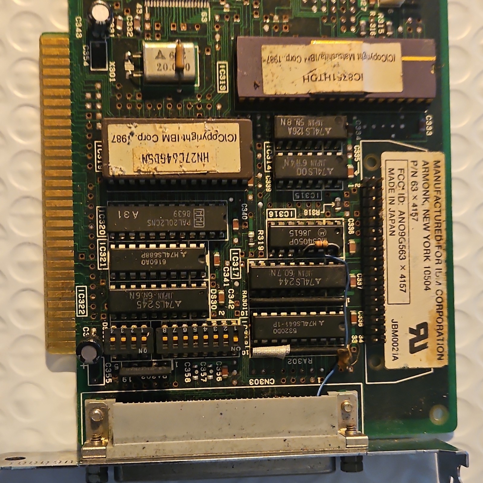 VINTAGE IBM Interface Expansion Card JBM0021A w/ DB-25 Connector