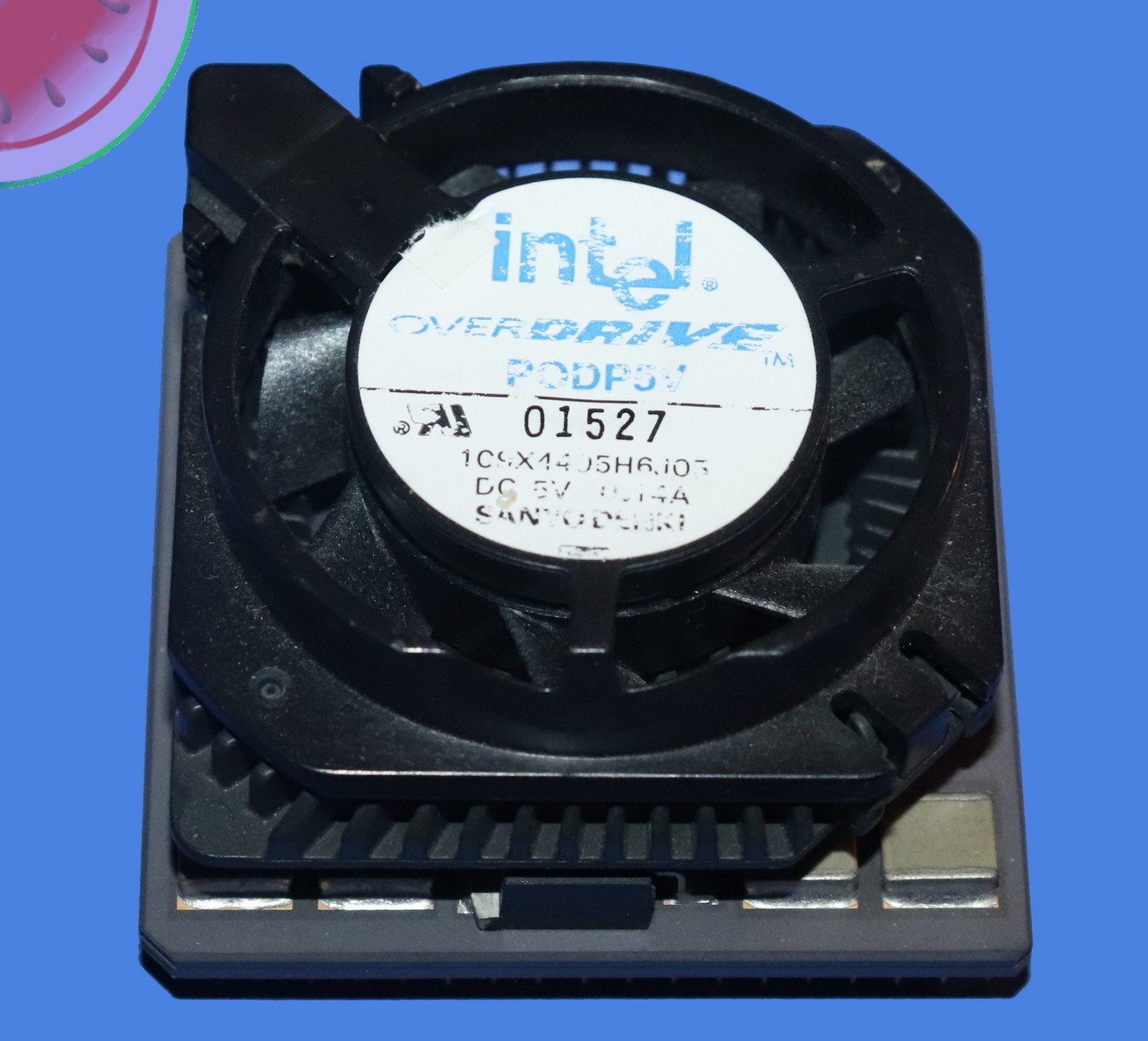 TESTED Intel PODP5V83 CPU in USA 486 Pentium OverDrive Processor 83MHz with Fan