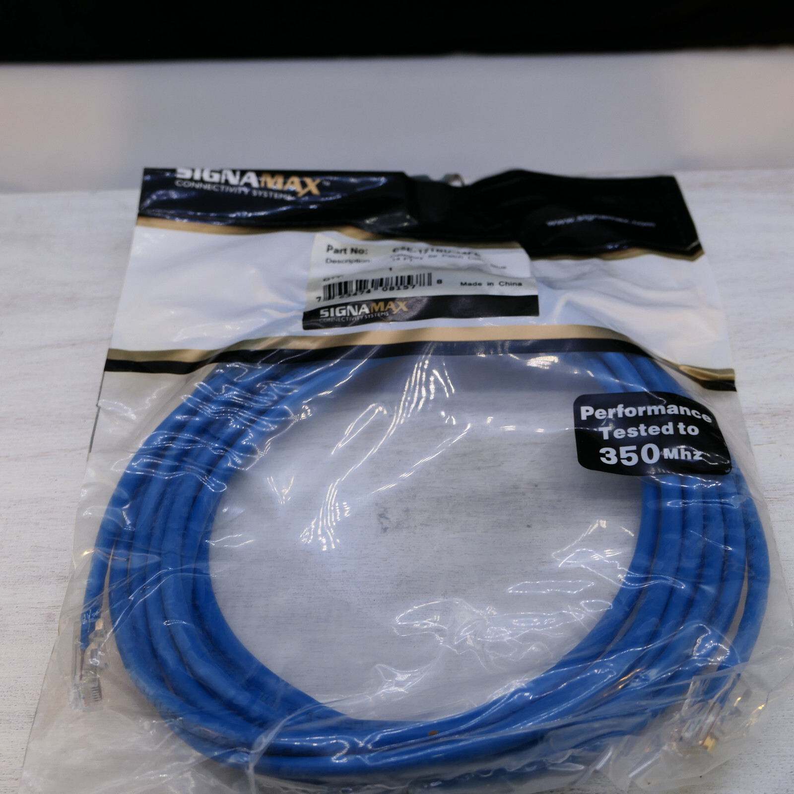 SIGNAMAX RJ45 CAT, 14FT ETHERNET PATCH CABLE NEW
