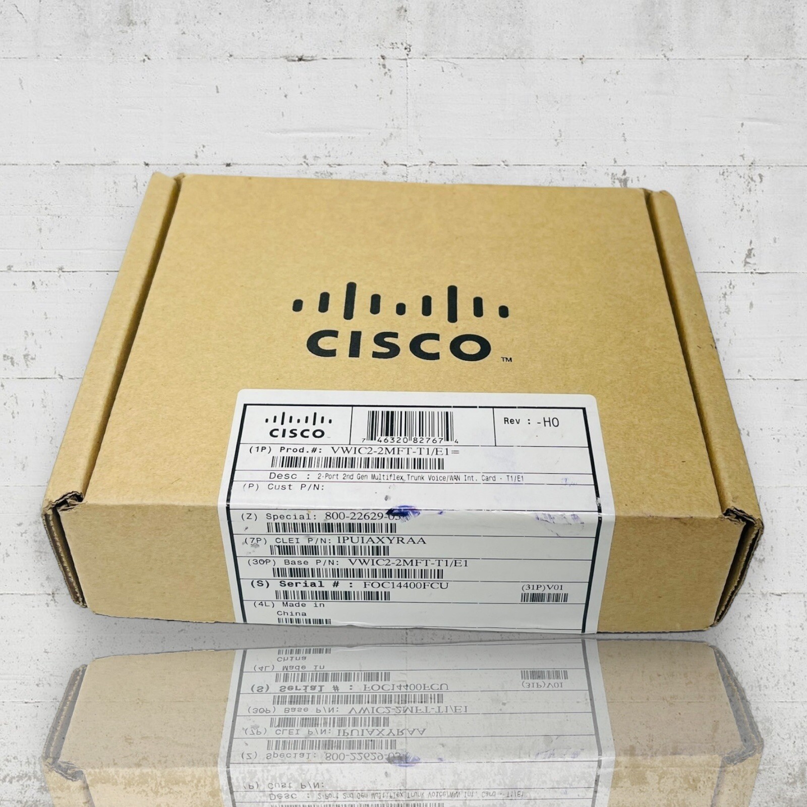 NEW Cisco 2-port 2nd GEN Multiflex Trunk Voice/WAN Int. Card VWIC2-2MFT-T1/E1