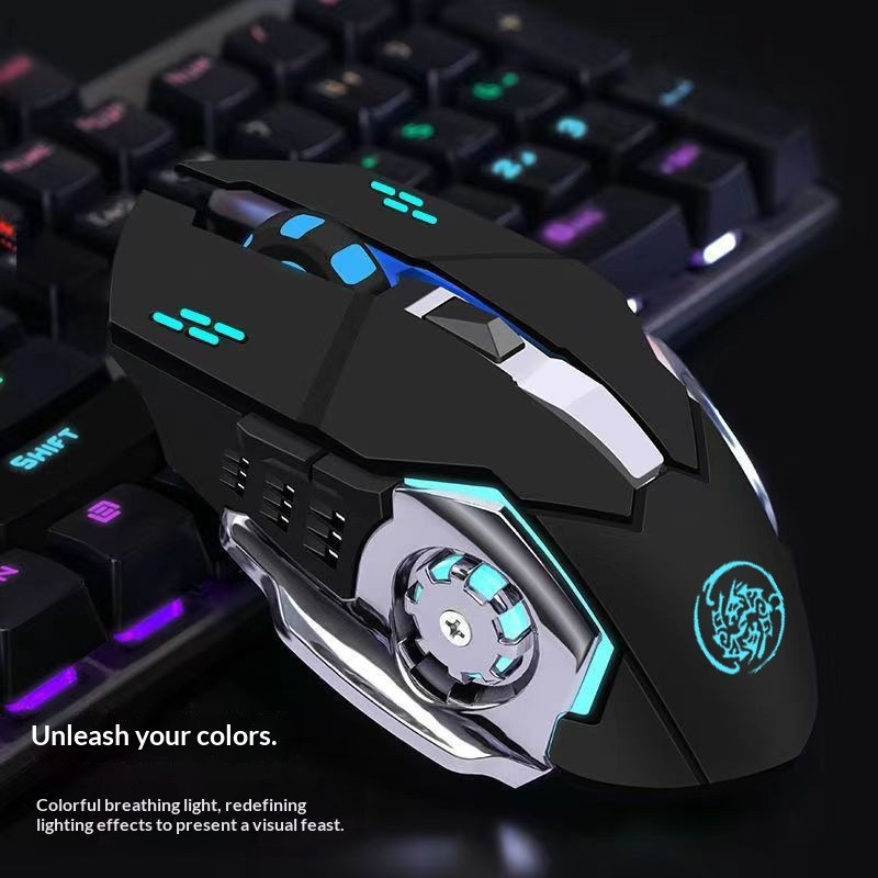 Wireless Gaming Mouse PC Rechargeable LED Light USB Computer Laptop Silent Mice