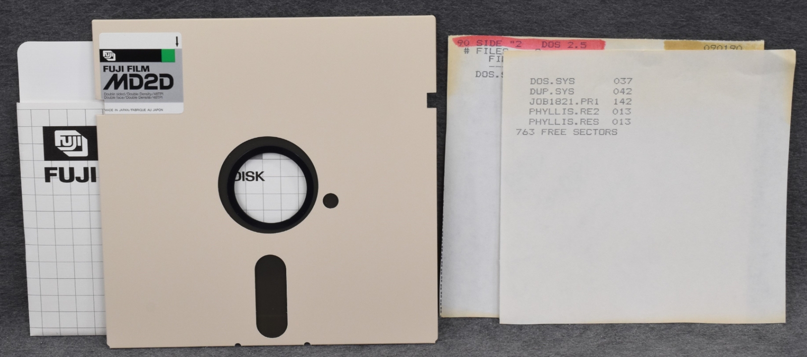 Vtg Fuji MD2D Computer Floppy Disk - Rare, Collector's Item, Untested, As-Is