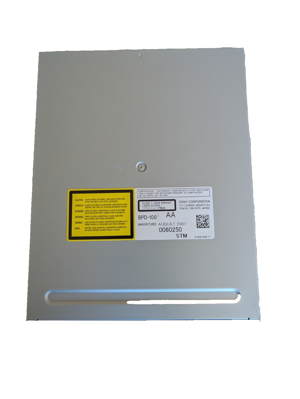 Sony BPD-100 internal Blue-Ray drive, BDP-S300 series replacement