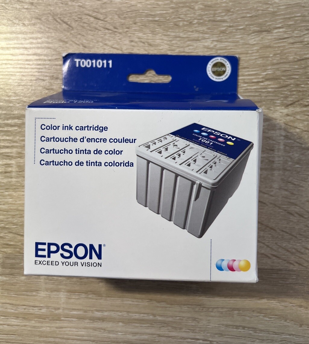 Genuine Epson T001011 720/1440dpi Color Ink Cartridge NEW C13T001014  Exp 2012
